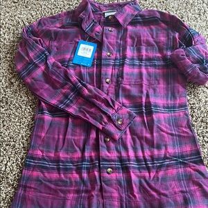 Plaid Button Down Shirt - Pink and Blue